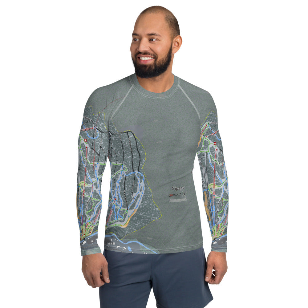 Sipapu, New Mexico Ski Trail Map Men's Base Layer Top