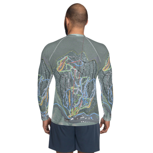 Sipapu, New Mexico Ski Trail Map Men's Base Layer Top - Powderaddicts