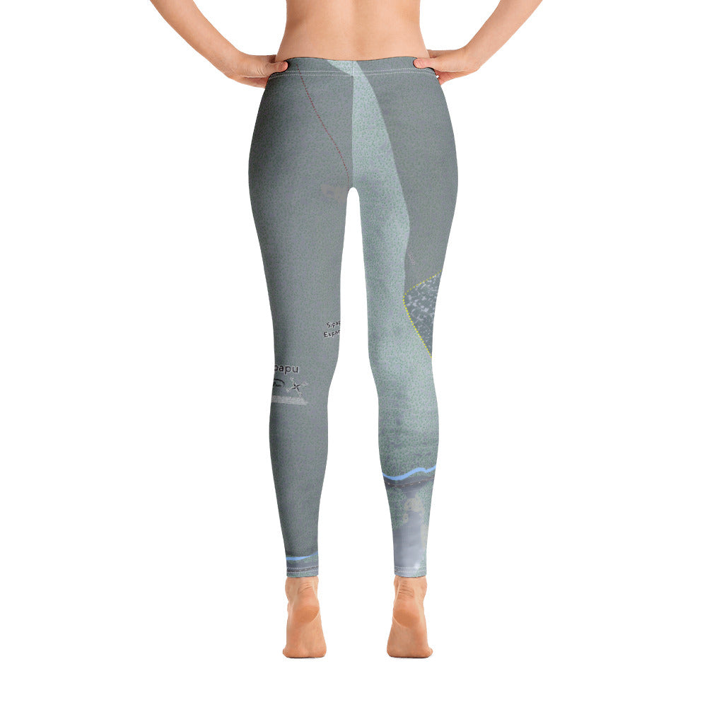 Sipapu, New Mexico Ski Trail Map Women's Base Layer Bottom - Powderaddicts