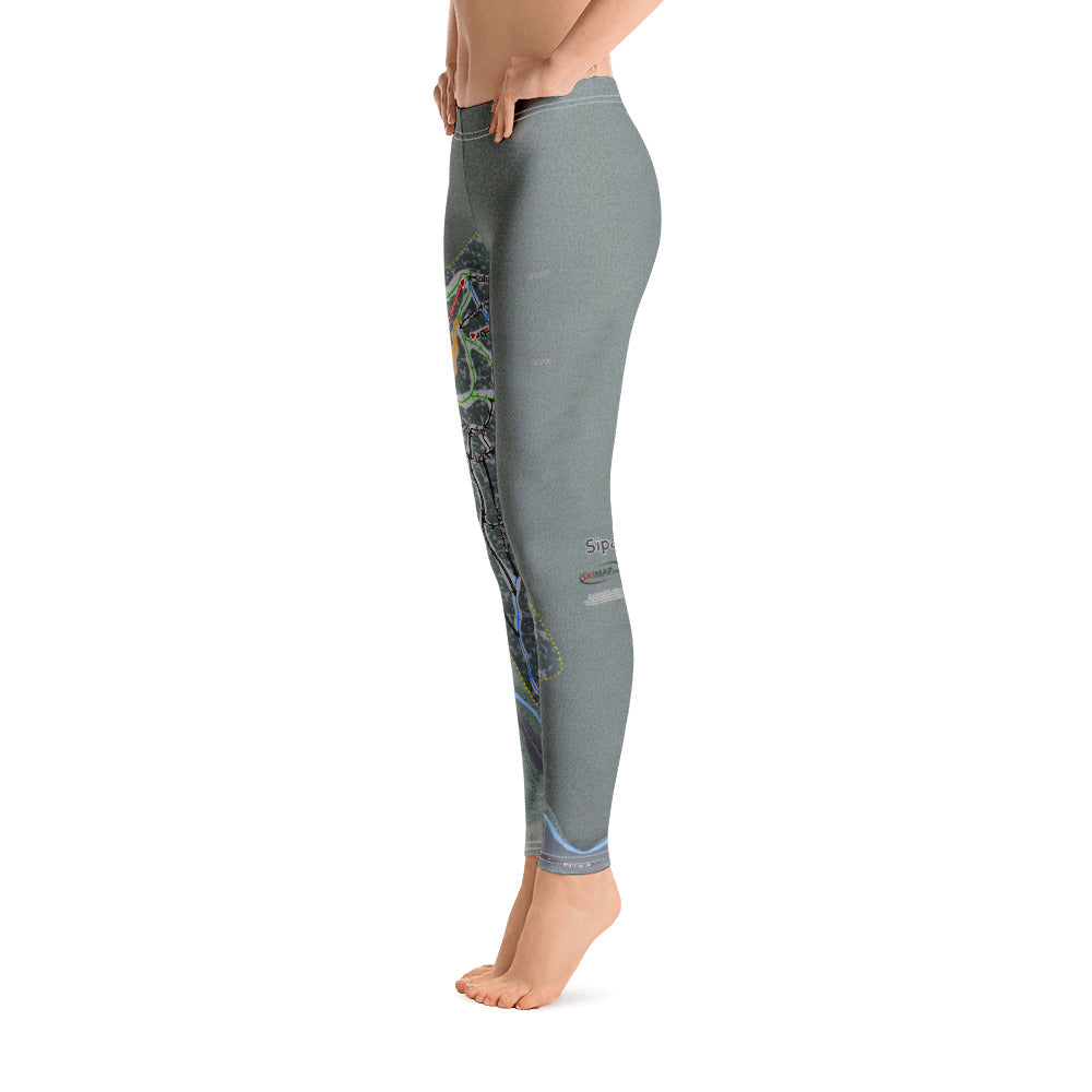 Sipapu, New Mexico Ski Trail Map Women's Base Layer Bottom - Powderaddicts