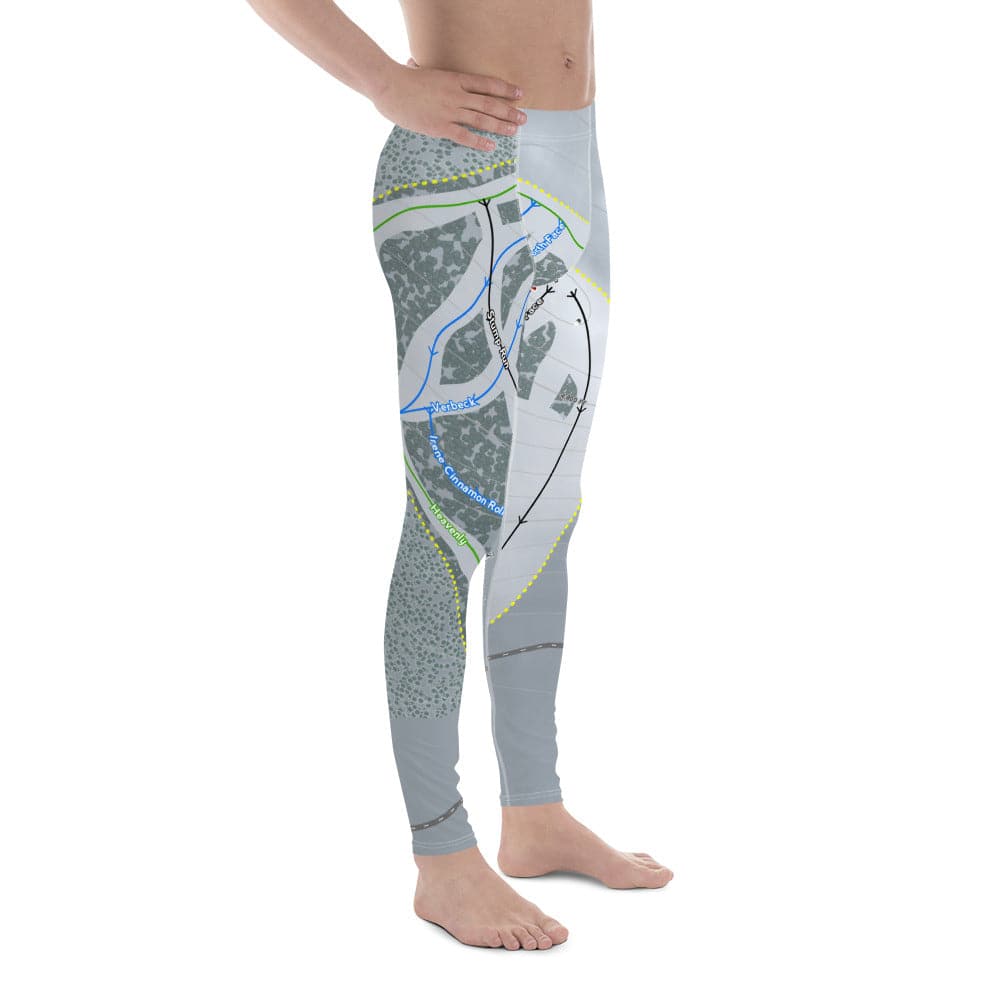 Sitz mark, Washington Ski Trail Map Men's Base Layer Bottom - Powderaddicts