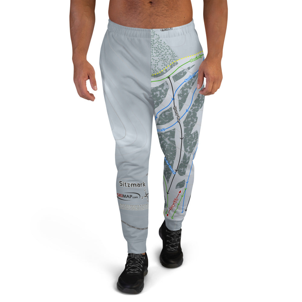 Sitz mark, Washington Ski Trail Map Men's Mid-Layer - Powderaddicts