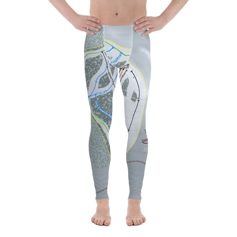 Sitzmark, Oregon Ski Trail Map Men's Base Layer Bottom
