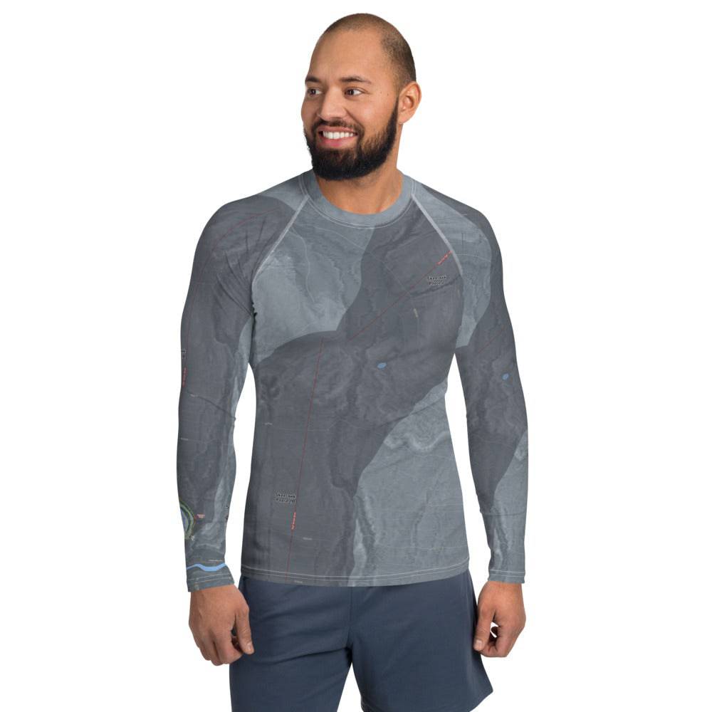 Skeetawk, Alaska Ski Trail Map Men's Base Layer Top - Powderaddicts