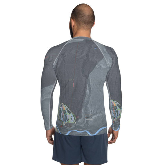 Skeetawk, Alaska Ski Trail Map Men's Base Layer Top - Powderaddicts