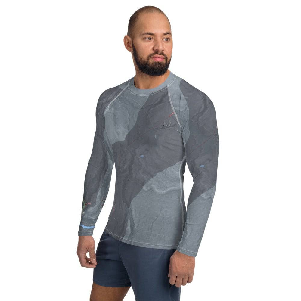 Skeetawk, Alaska Ski Trail Map Men's Base Layer Top - Powderaddicts