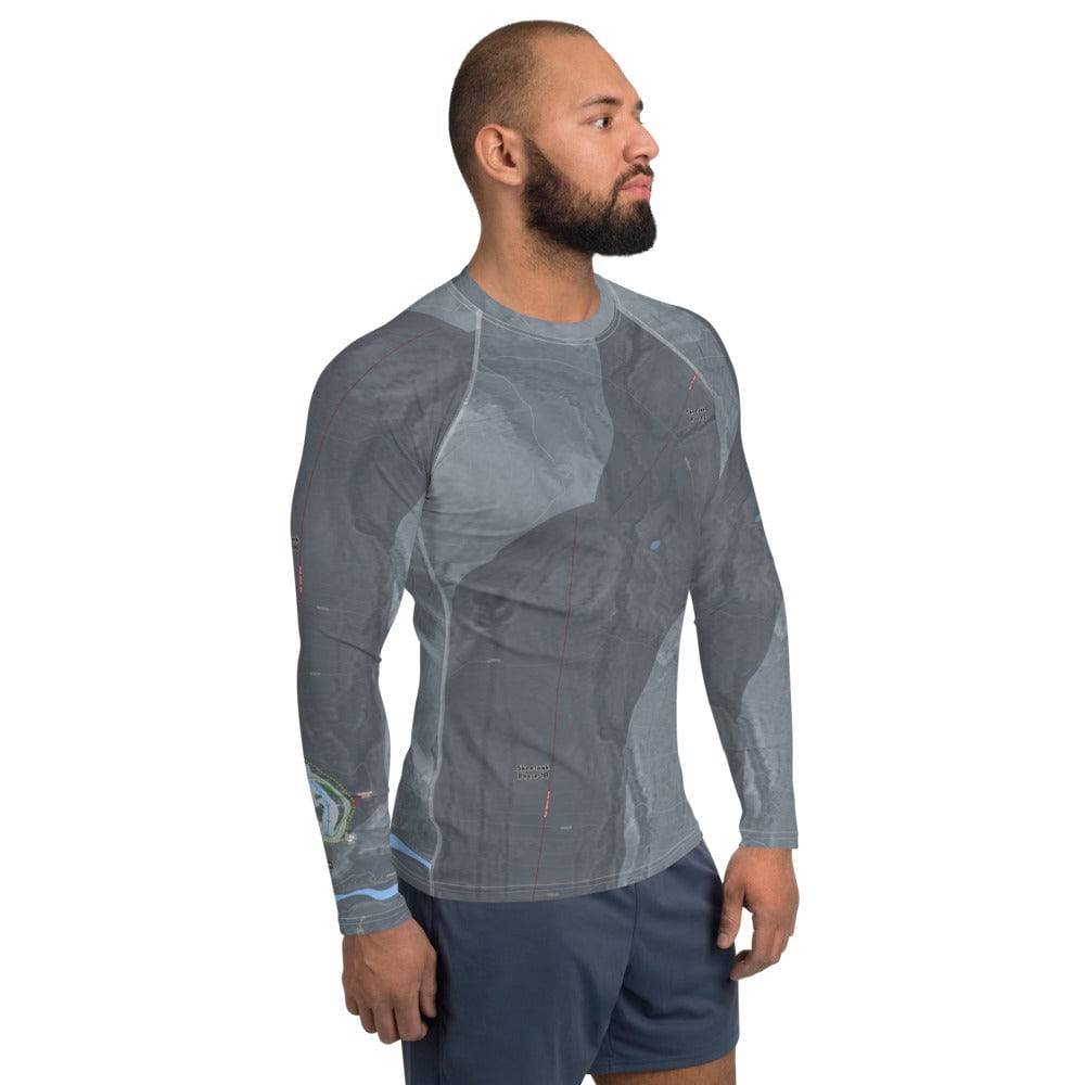 Skeetawk, Alaska Ski Trail Map Men's Base Layer Top - Powderaddicts