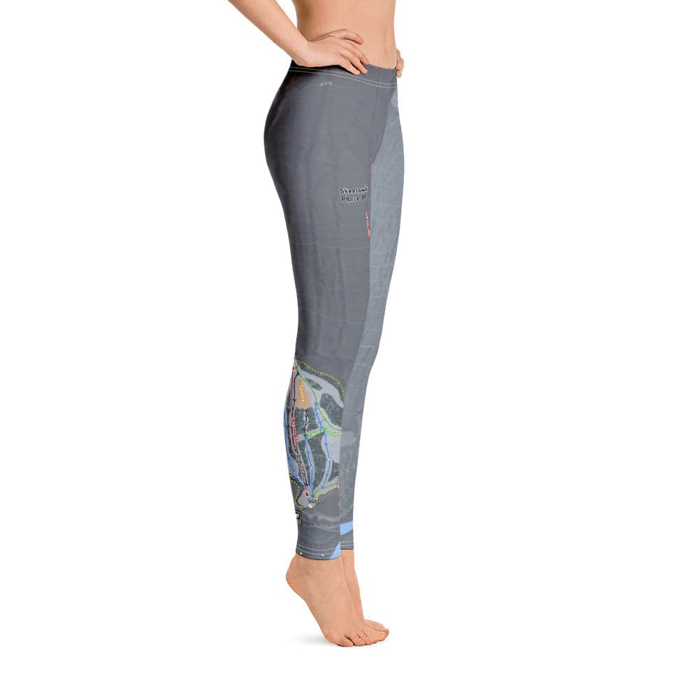 Skeetawk, Alaska Ski Trail Map Women's Base Layer Bottom - Powderaddicts