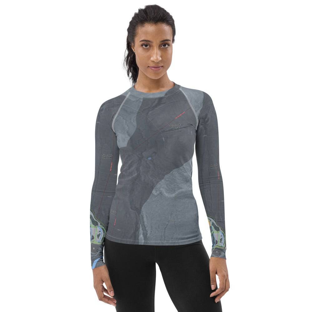 Skeetawk, Alaska Ski Trail Map Women's Base Layer Top