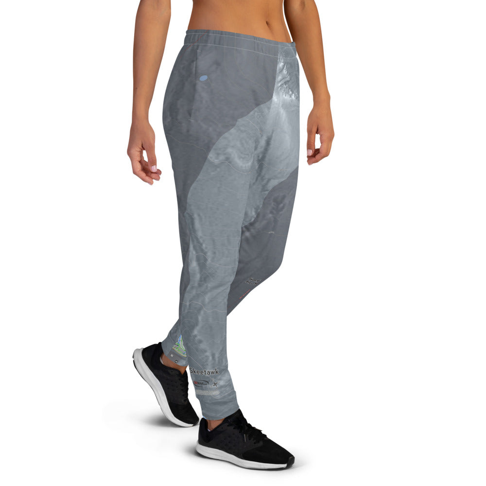 Skeetawk, Alaska Ski Trail Map Women's Mid-Layer - Powderaddicts
