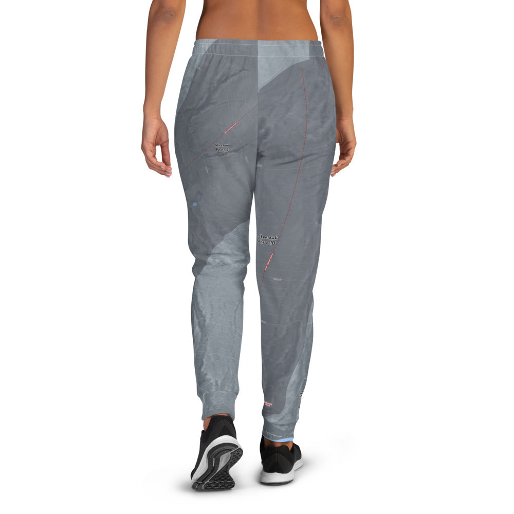 Skeetawk, Alaska Ski Trail Map Women's Mid-Layer - Powderaddicts