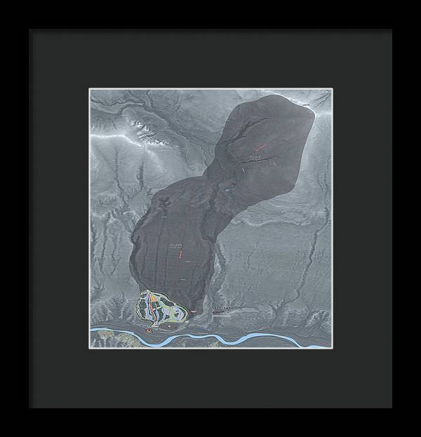 Skeetawk Ski Trail Map - Framed Print - Powderaddicts