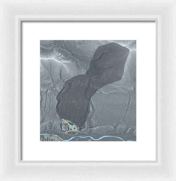 Skeetawk Ski Trail Map - Framed Print - Powderaddicts