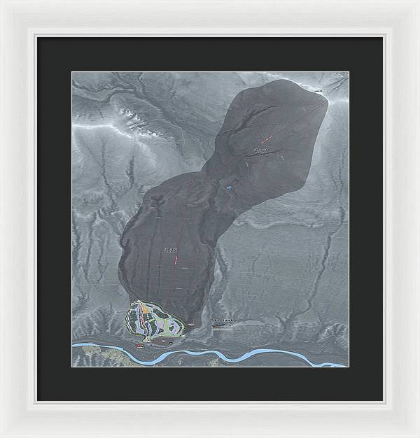 Skeetawk Ski Trail Map - Framed Print - Powderaddicts