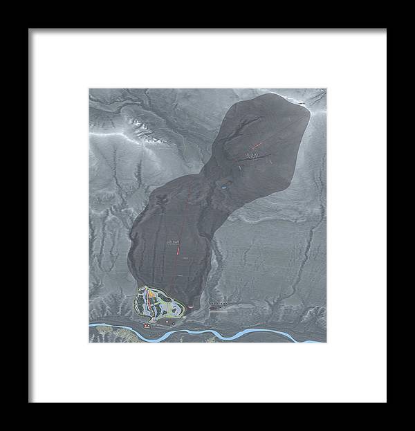 Skeetawk Ski Trail Map - Framed Print - Powderaddicts