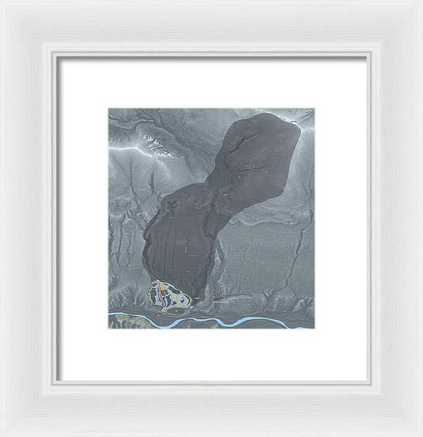 Skeetawk Ski Trail Map - Framed Print - Powderaddicts