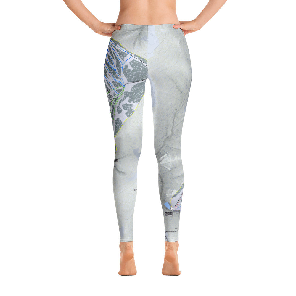 Ski Apache, New Mexico Ski Trail Map Women's Base Layer Bottom - Powderaddicts