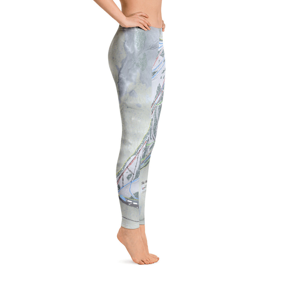 Ski Apache, New Mexico Ski Trail Map Women's Base Layer Bottom - Powderaddicts