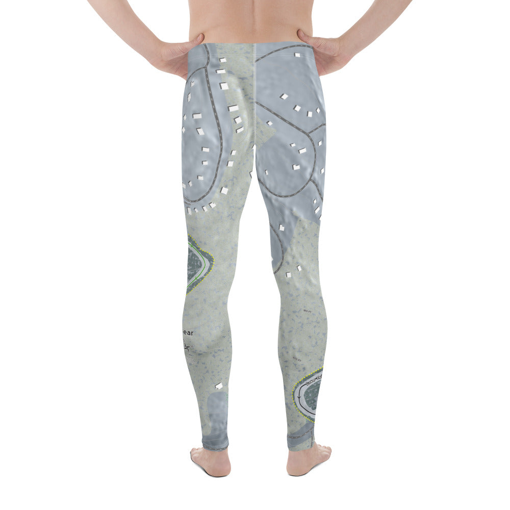 Ski Big Bear, Pennsylvania Ski Trail Map Men's Base Layer Bottom - Powderaddicts