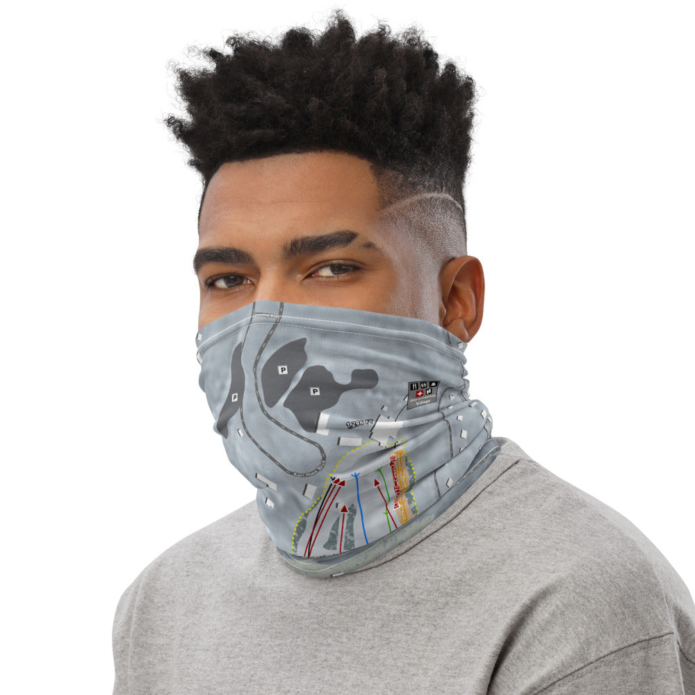 Ski Big Bear, Pennsylvania Ski Trail Map Printed Neck Gaiter - Powderaddicts