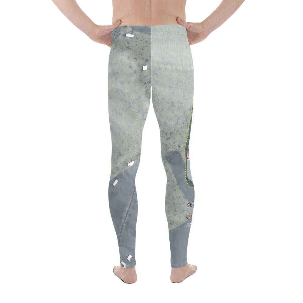 Ski Bradford, Massachusetts Ski Trail Map Men's Base Layer Bottom - Powderaddicts