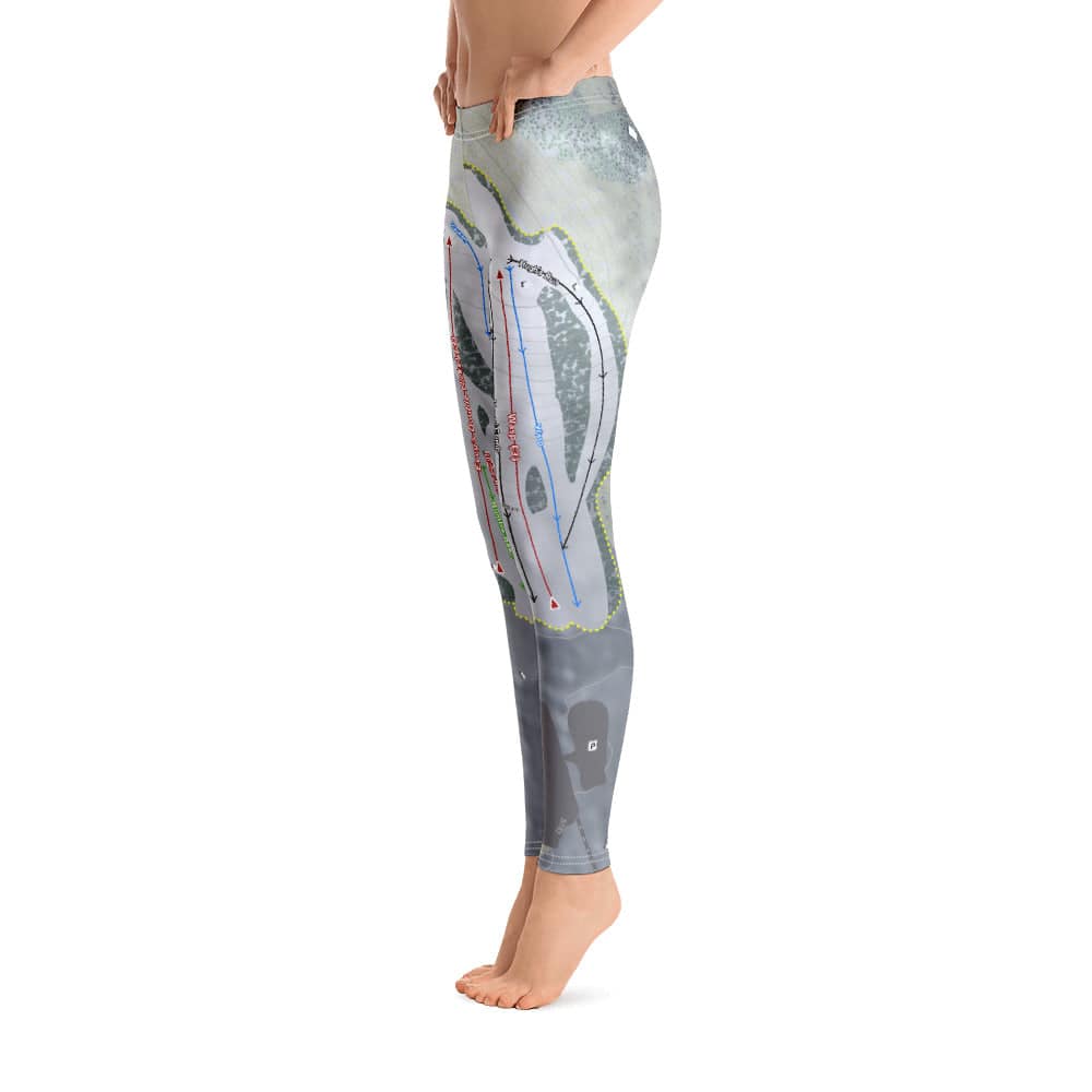Ski Bradford, Massachusetts Ski Trail Map Women's Base Layer Bottom - Powderaddicts