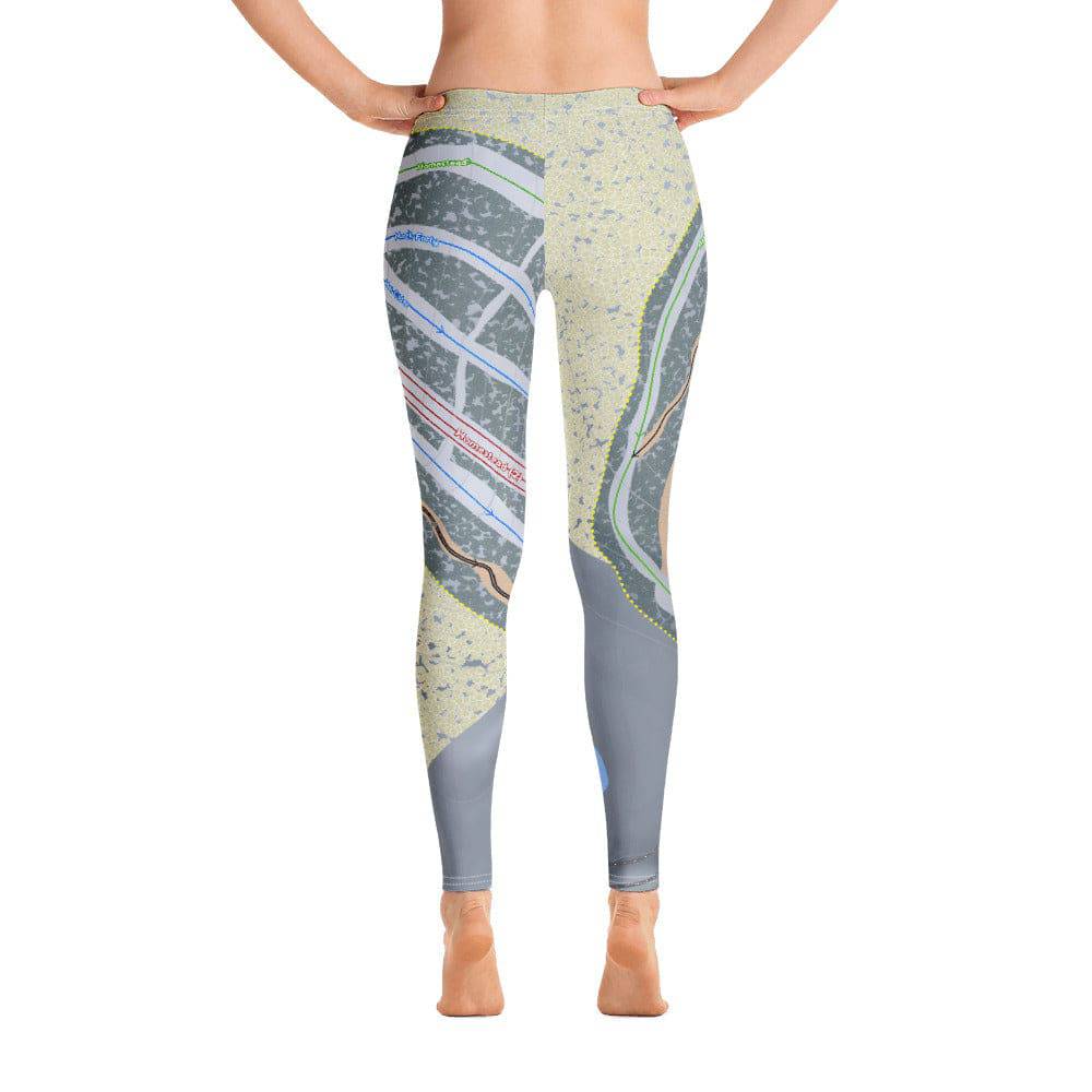 Ski Brule, Michigan Ski Trail Map Women's Base Layer Bottom