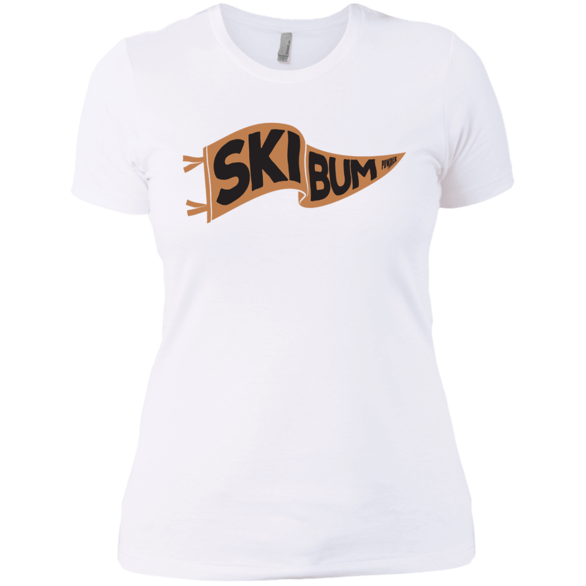 Ski Bum Ladies Tees and V-Neck - Powderaddicts