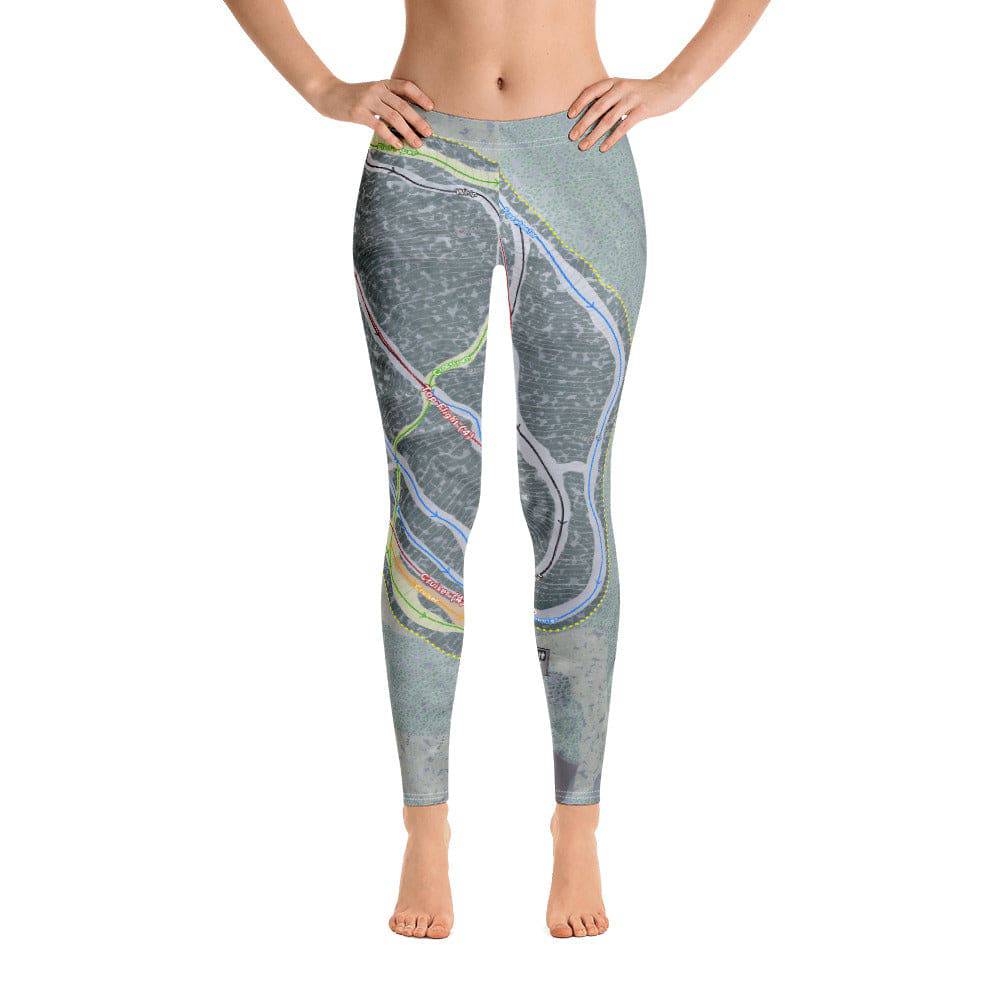 Ski Butternut, Massachusetts Ski Trail Map Women's Base Layer Bottom - Powderaddicts