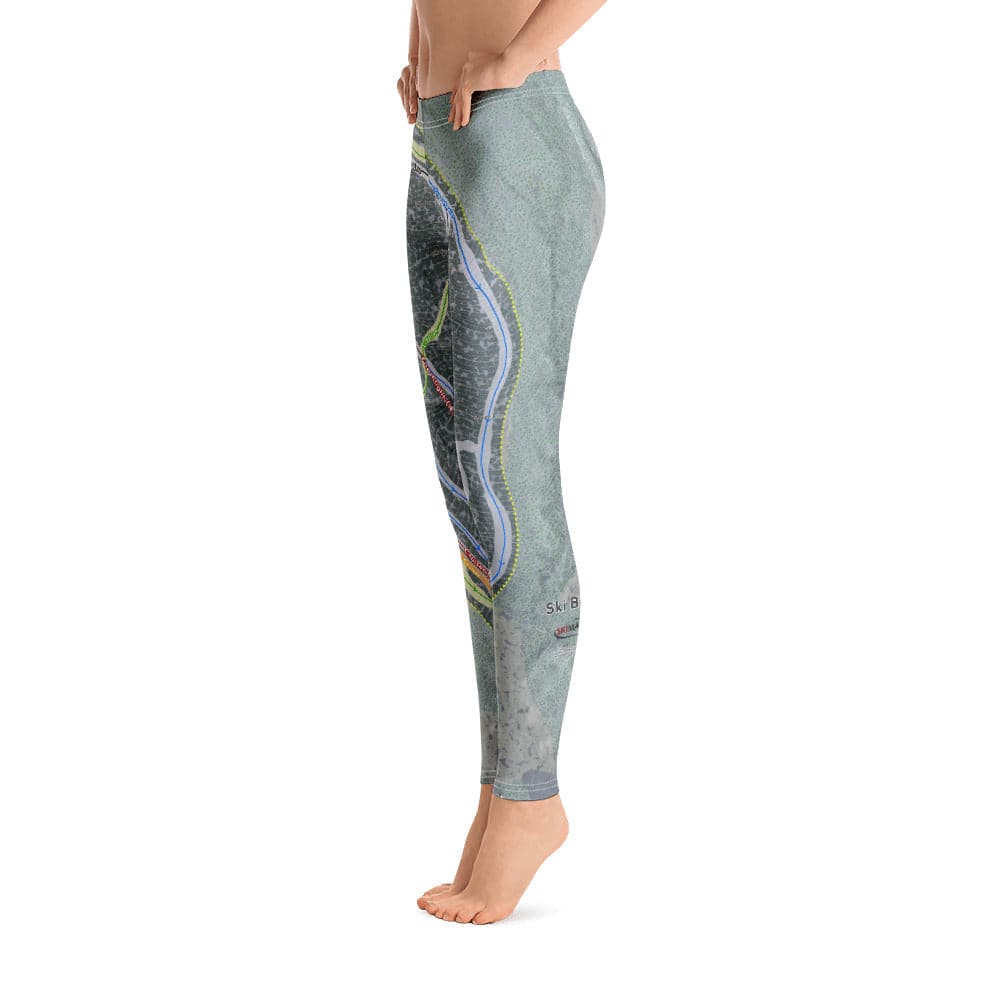Ski Butternut, Massachusetts Ski Trail Map Women's Base Layer Bottom - Powderaddicts