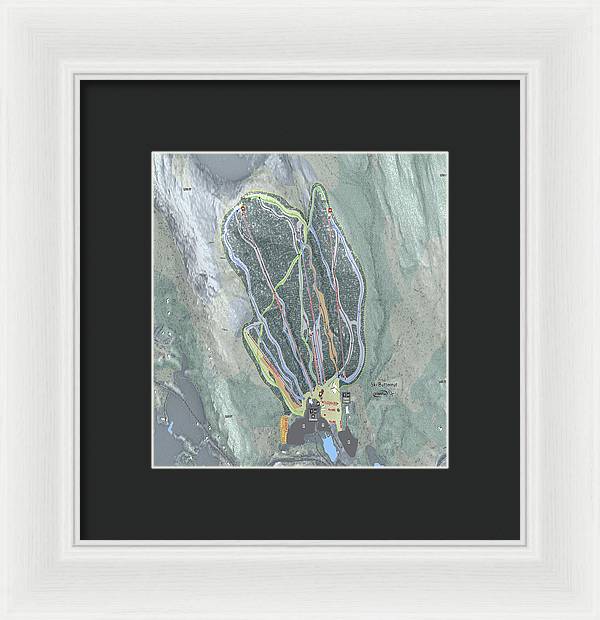 Ski Butternut Ski Trail Map - Framed Print - Powderaddicts