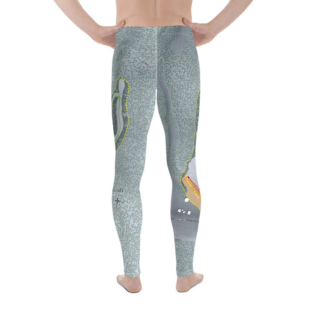 Ski Cloudcroft, New Mexico Ski Trail Map Men&#39;s Base Layer Bottom - Powderaddicts