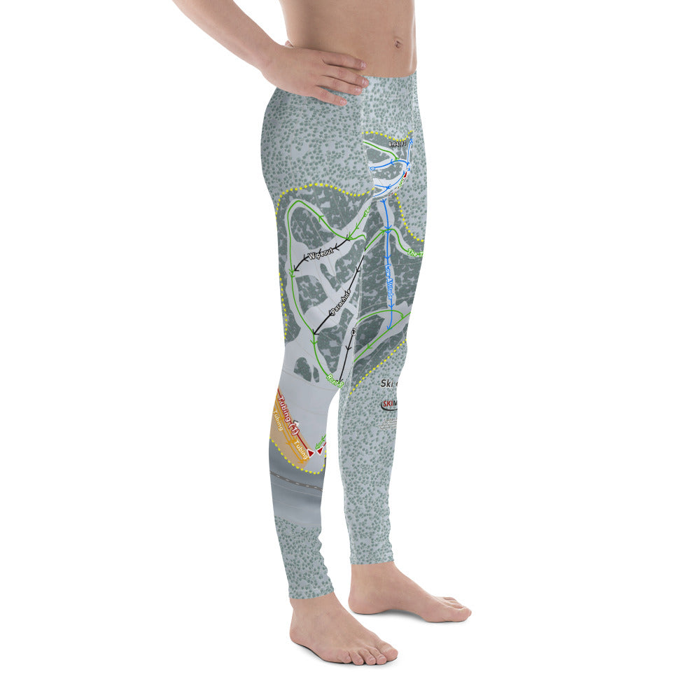 Ski Cloudcroft, New Mexico Ski Trail Map Men&#39;s Base Layer Bottom - Powderaddicts