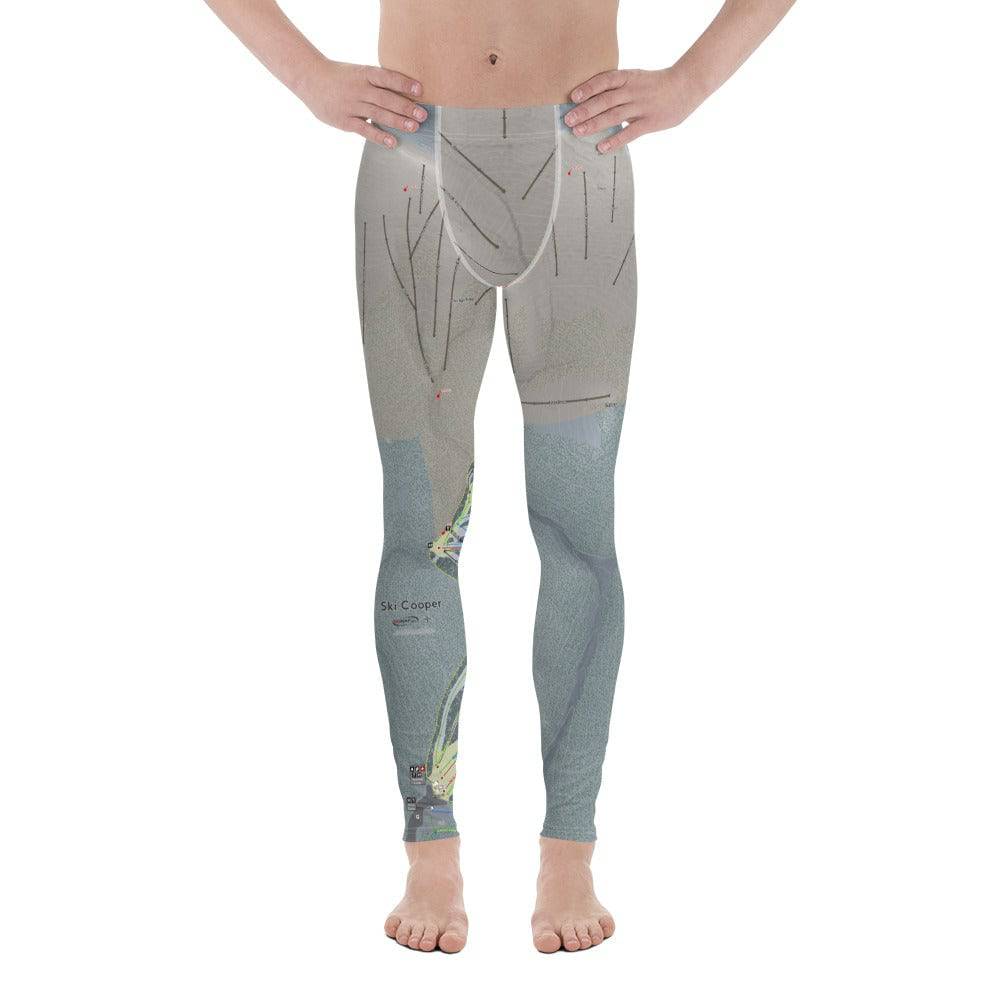 Ski Cooper, Colorado Ski Trail Map Men&#39;s Base Layer Bottom - Powderaddicts