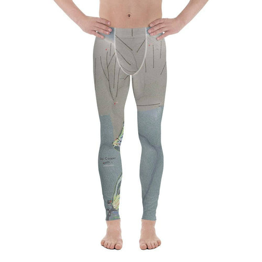 Ski Cooper, Colorado Ski Trail Map Men's Base Layer Bottom - Powderaddicts