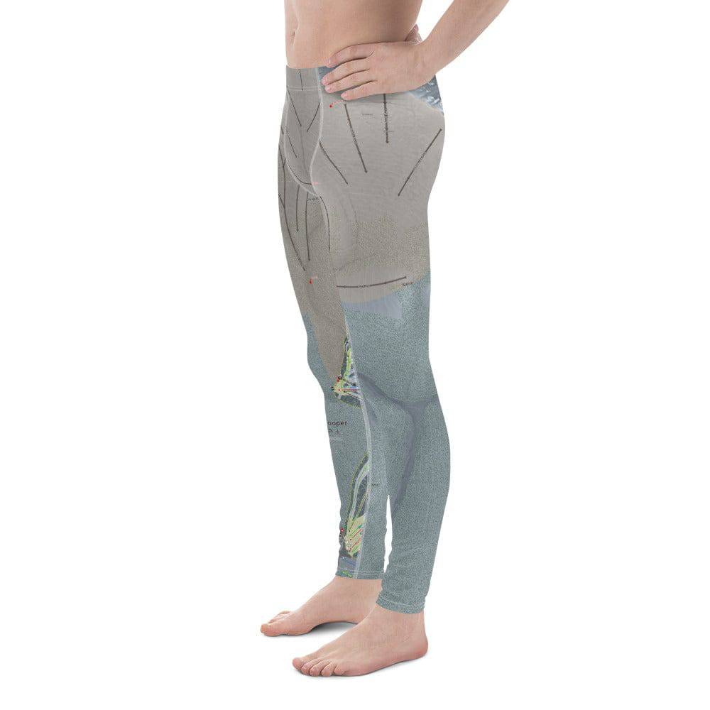 Ski Cooper, Colorado Ski Trail Map Men's Base Layer Bottom - Powderaddicts