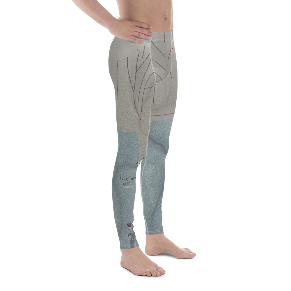 Ski Cooper, Colorado Ski Trail Map Men's Base Layer Bottom - Powderaddicts