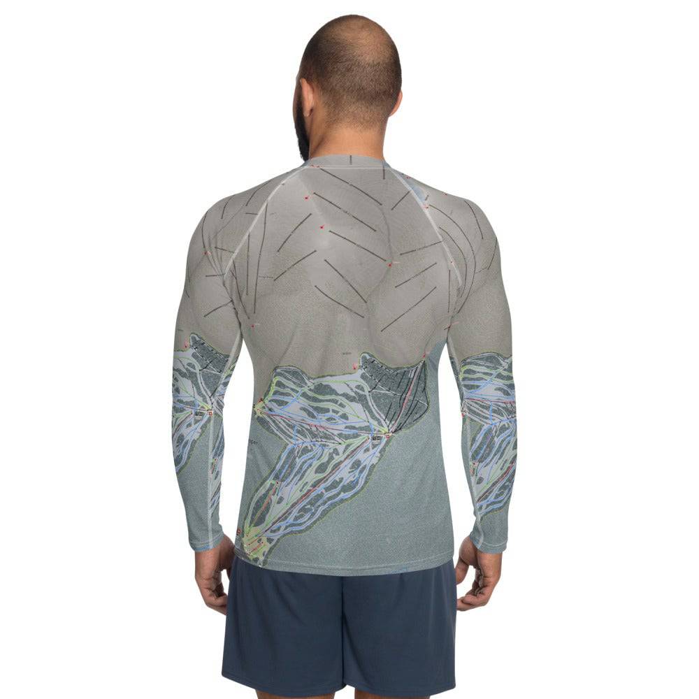 Ski Cooper, Colorado Ski Trail Map Men's Base Layer Top - Powderaddicts