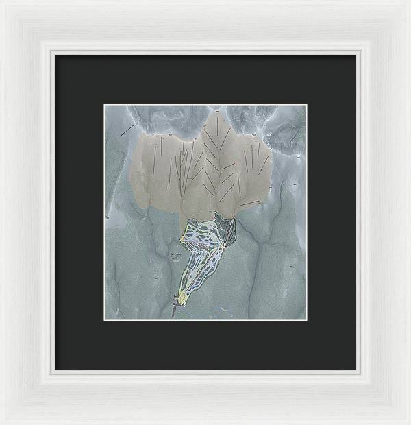 Ski Cooper Ski Trail Map - Framed Print - Powderaddicts