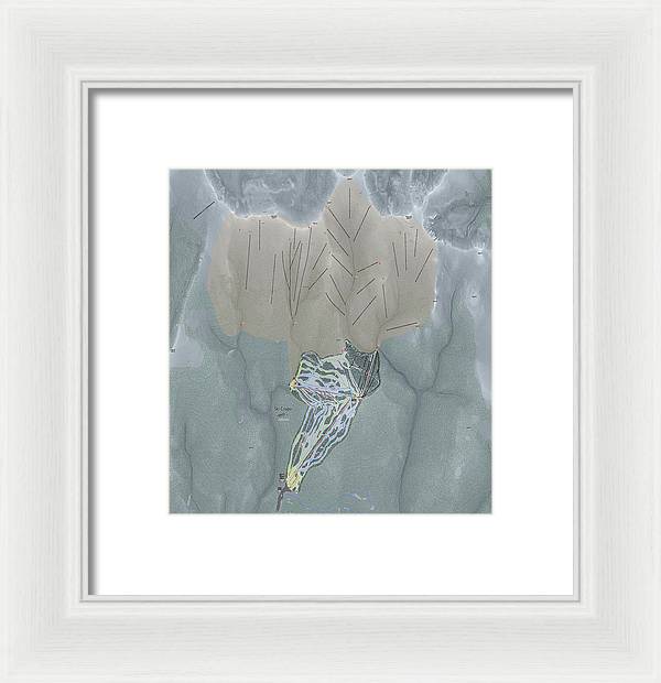 Ski Cooper Ski Trail Map - Framed Print - Powderaddicts