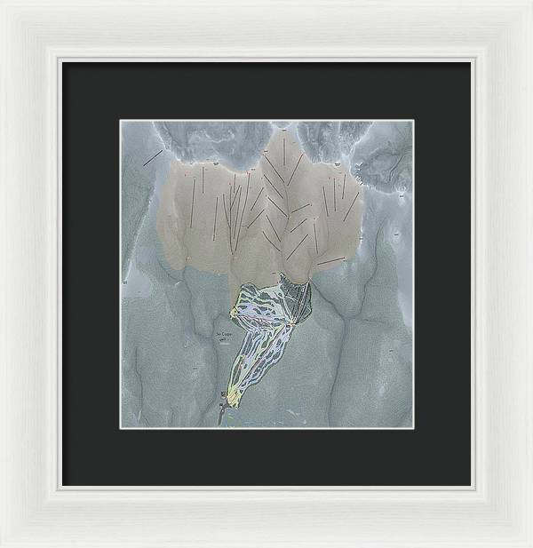 Ski Cooper Ski Trail Map - Framed Print - Powderaddicts