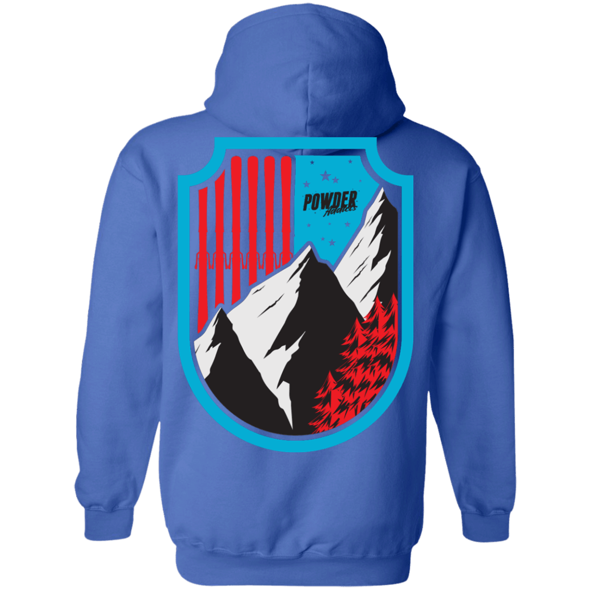 Ski Flag Hoodies - Powderaddicts