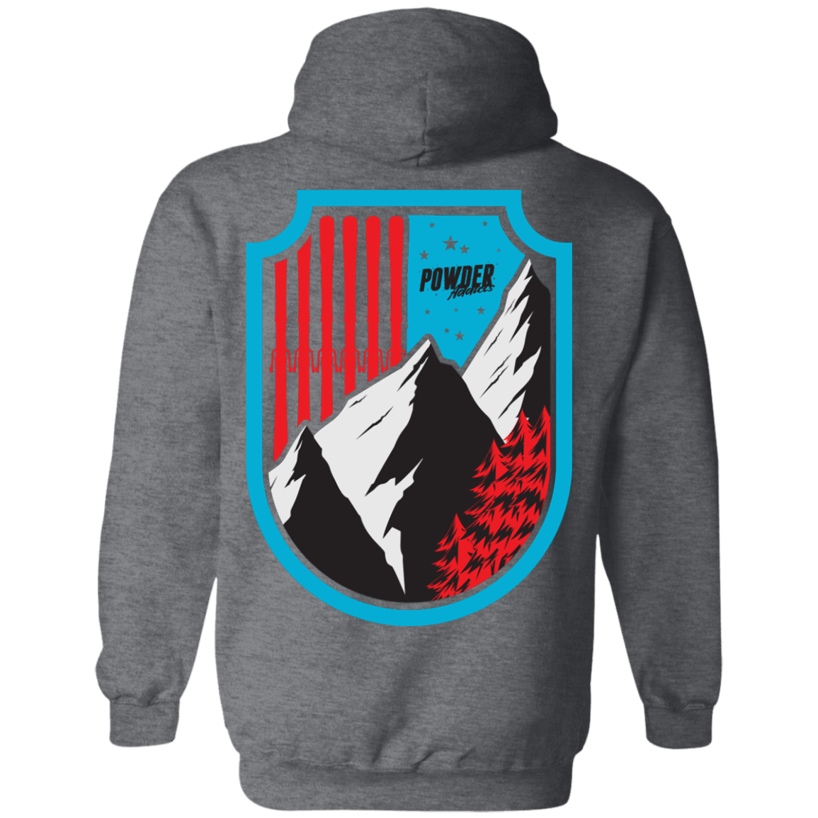 Ski Flag Hoodies - Powderaddicts