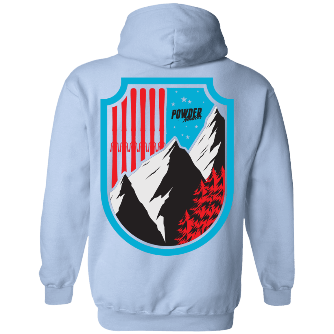 Ski Flag Hoodies - Powderaddicts