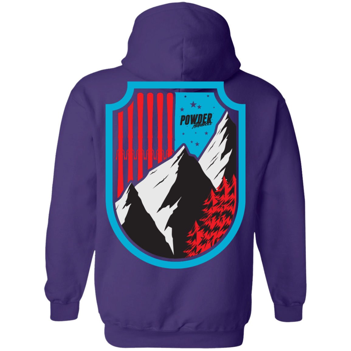 Ski Flag Hoodies - Powderaddicts