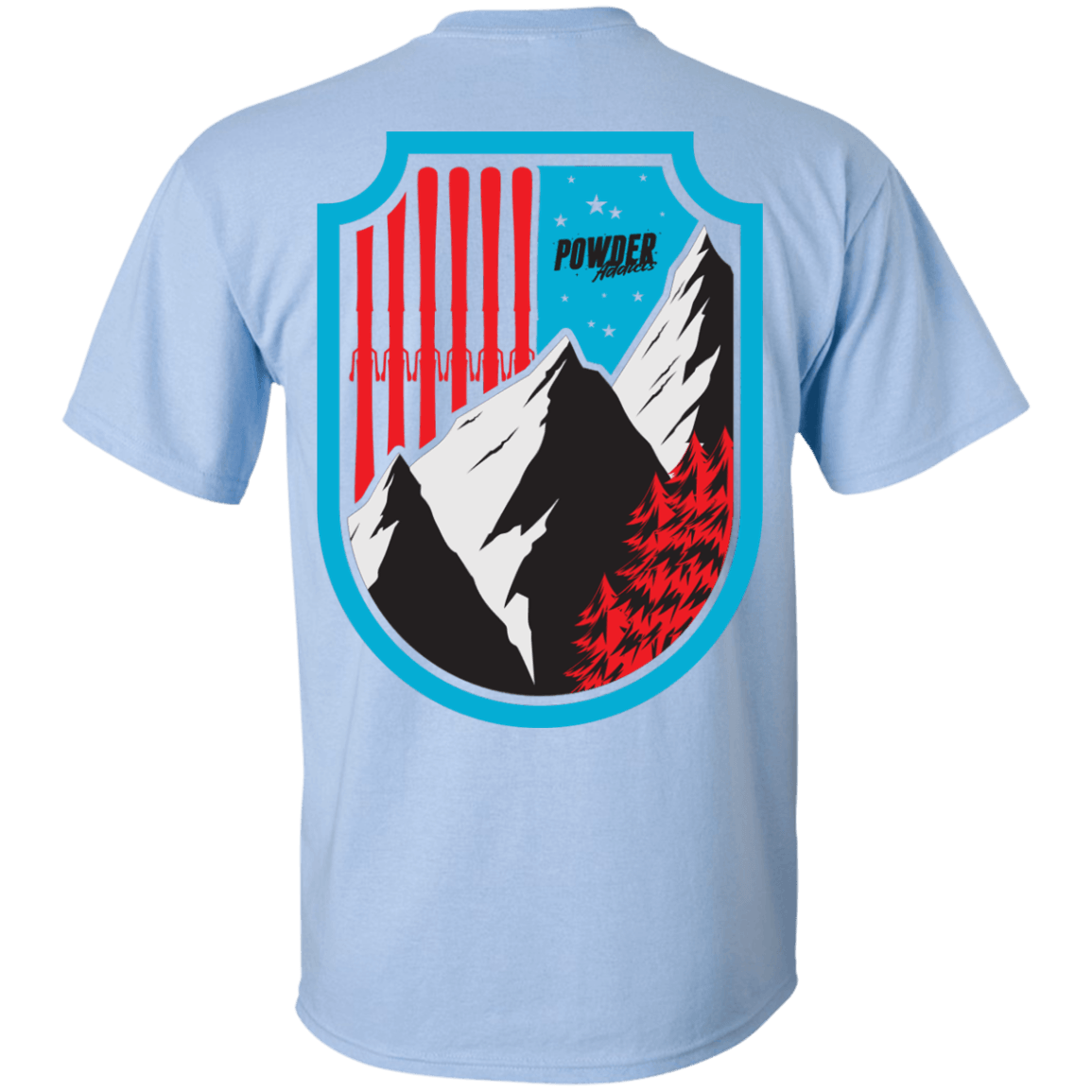 Ski Flag Men's Tees and V-Neck - Powderaddicts