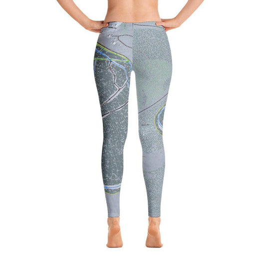 Ski Land, Alaska Ski Trail Map Women's Base Layer Bottom - Powderaddicts