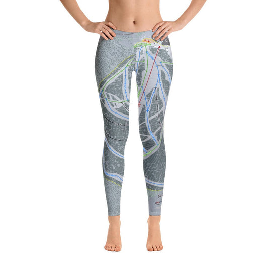 Ski Land, Alaska Ski Trail Map Women's Base Layer Bottom - Powderaddicts
