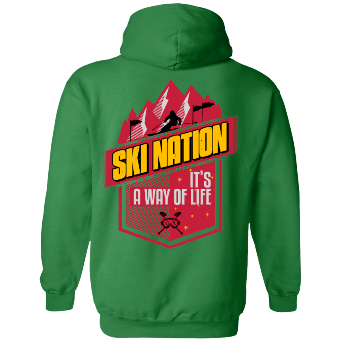 Ski Nation It&#39;s A Way Of Life Hoodies - Powderaddicts