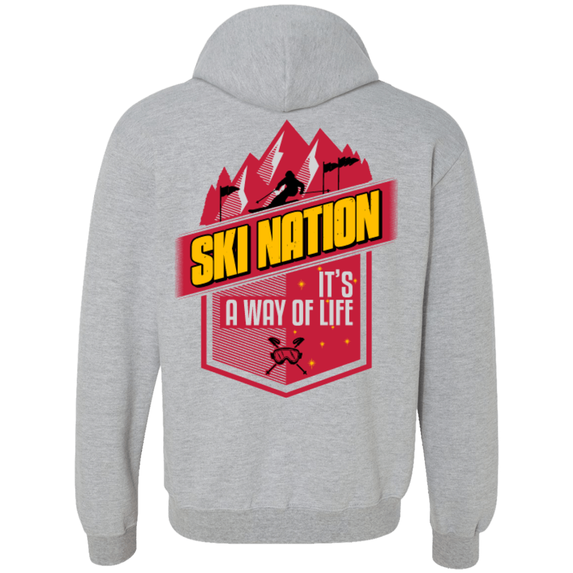 Ski Nation It&#39;s A Way Of Life Hoodies - Powderaddicts